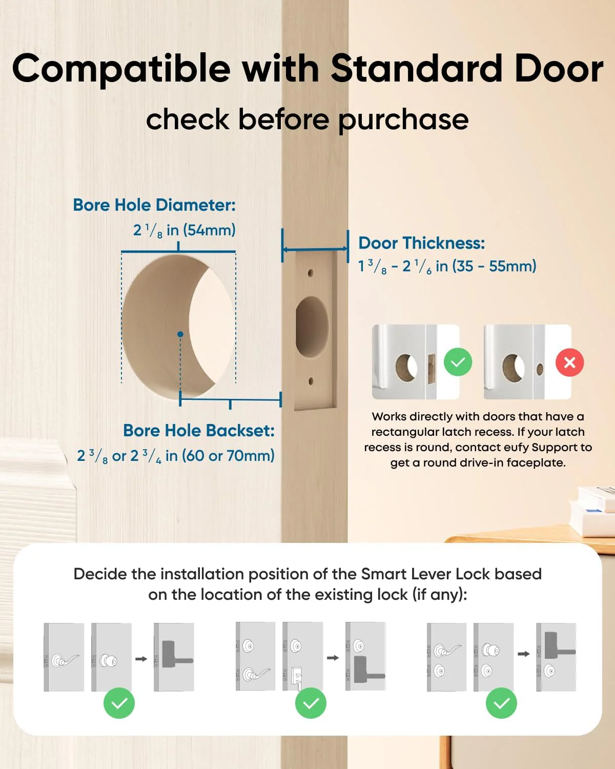 Anker Eufy Smart Lever Lock C33 Black - Image 5