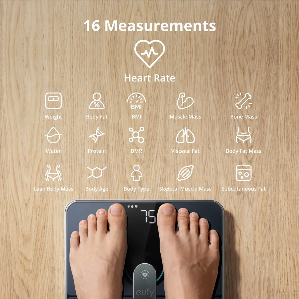 Eufy Smart Scale P2 Pro - Black - Image 3
