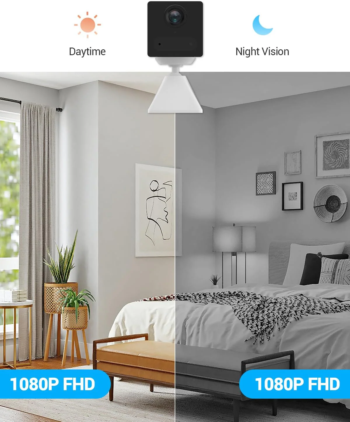 EZVIZ CB2 Wi-Fi Smart Home Battery Camera - White - Image 2