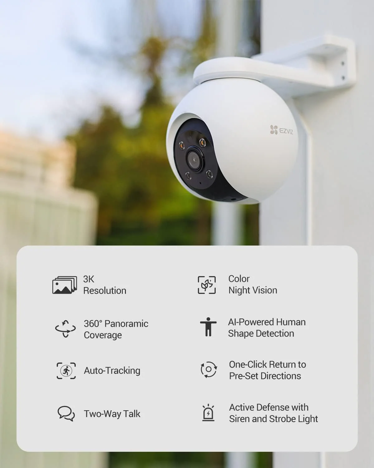 EZVIZ H8 PRO Smart Home Camera 3K - Image 4