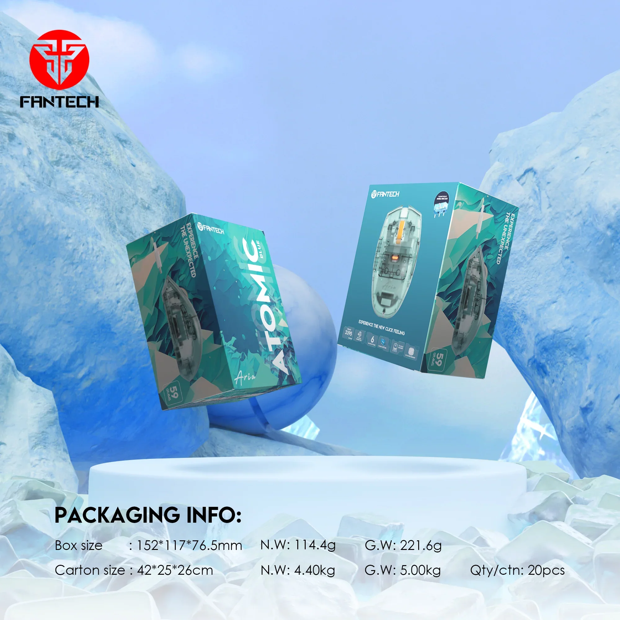 Fantech ARIA XD7 HUANO VERSION Super Lightweight Gaming Mouse - Image 5