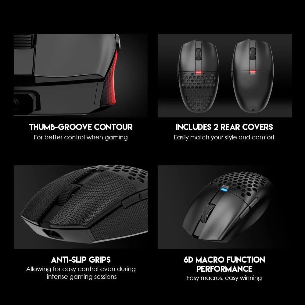 Fantech ARIA XD7E Wireless Gaming Mouse - Black - Image 4