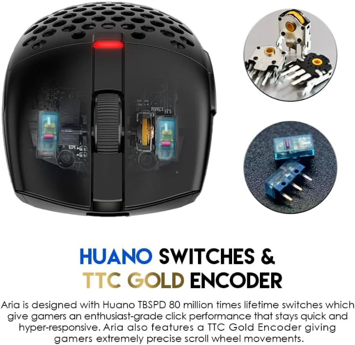 Fantech ARIA XD7E Wireless Gaming Mouse - Black - Image 6