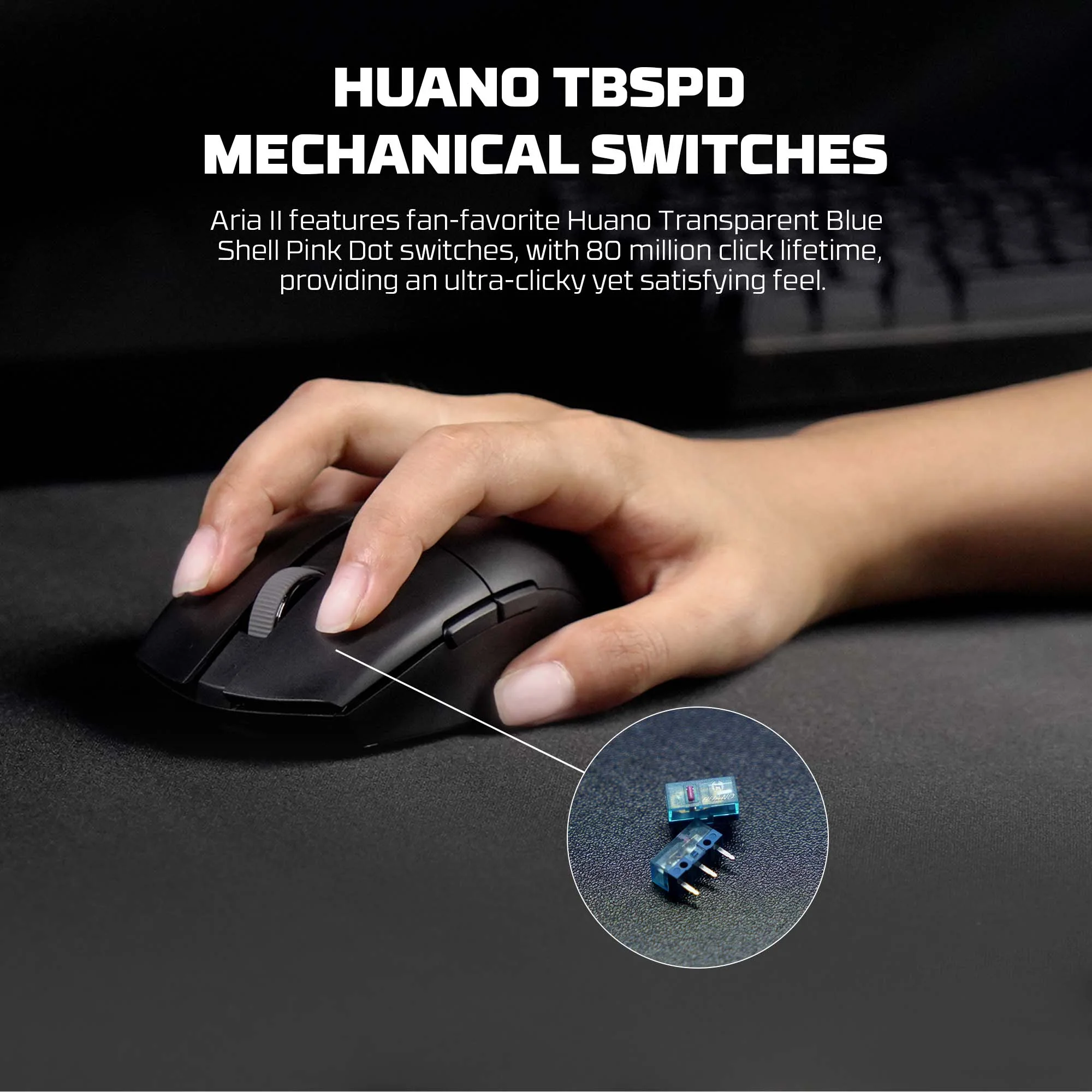 Fantech ARIA XD7E Wireless Gaming Mouse - White - Image 3