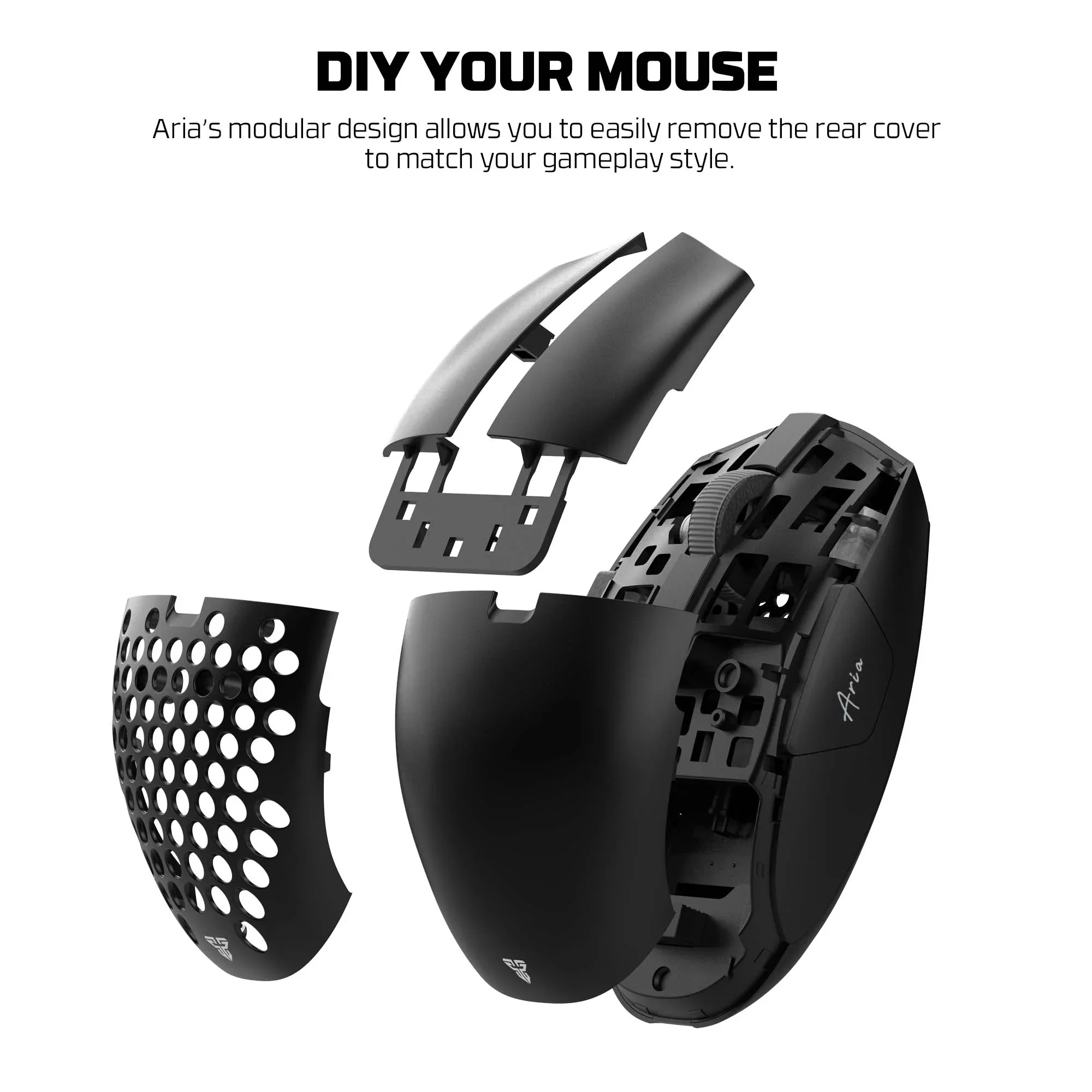 Fantech ARIA XD7E Wireless Gaming Mouse - White - Image 5