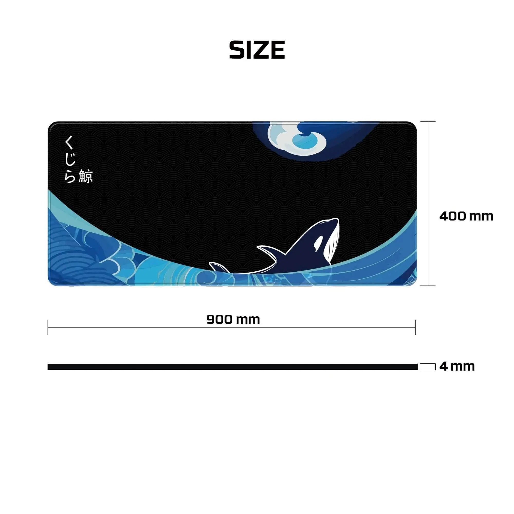 FANTECH ATO MP90S KUJIRA NAMI 900*400*4 MM MOUSEPAD - Image 4
