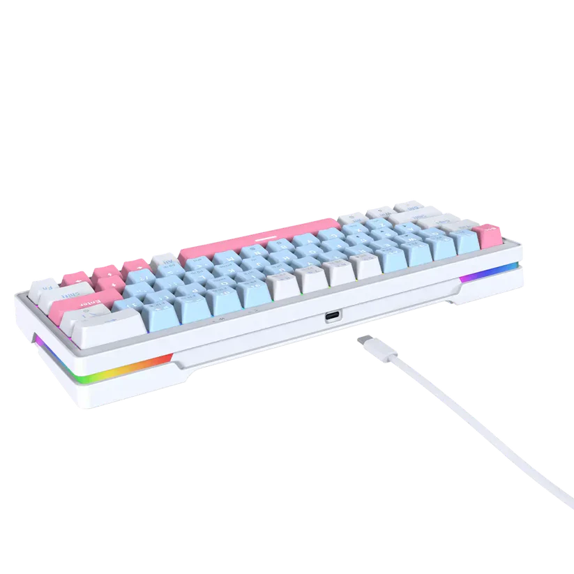 FANTECH ATOM 63 MECHANICAL GAMING KEYBOARD BLUE + WHITE - Image 7