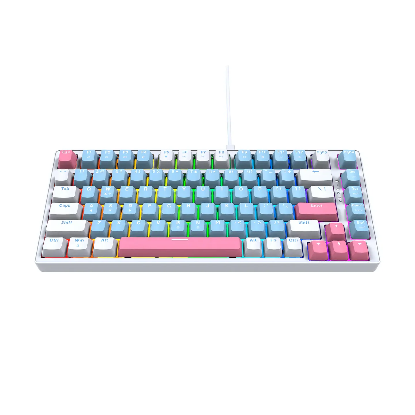 FANTECH ATOM 83 MK612 MECHANICAL GAMING KEYBOARD BLUE+WHITE