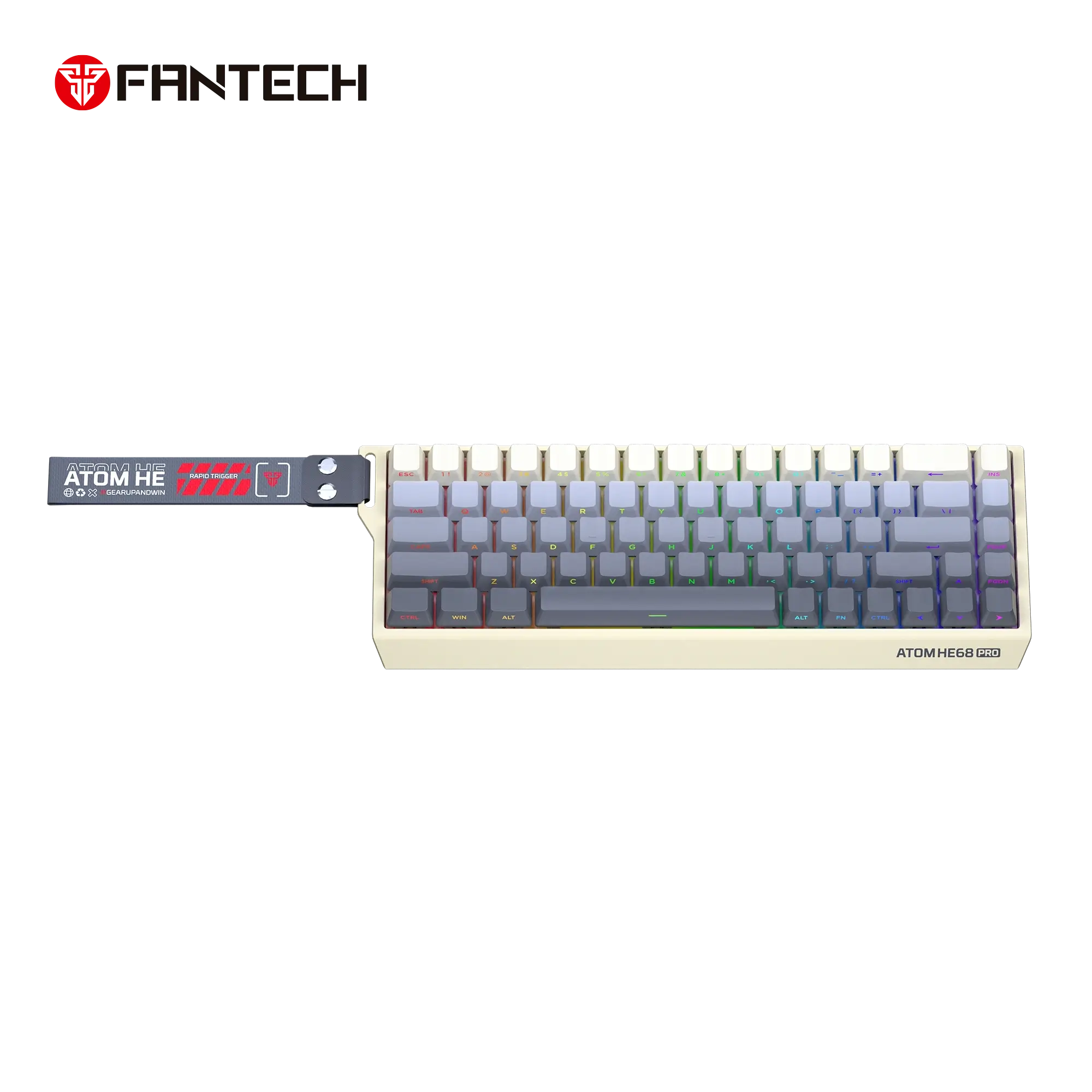 FANTECH ATOM HE MK922 RETRO  MAGNATIC EMERALD WIRELESS GAMING KEYBOARD - Image 6