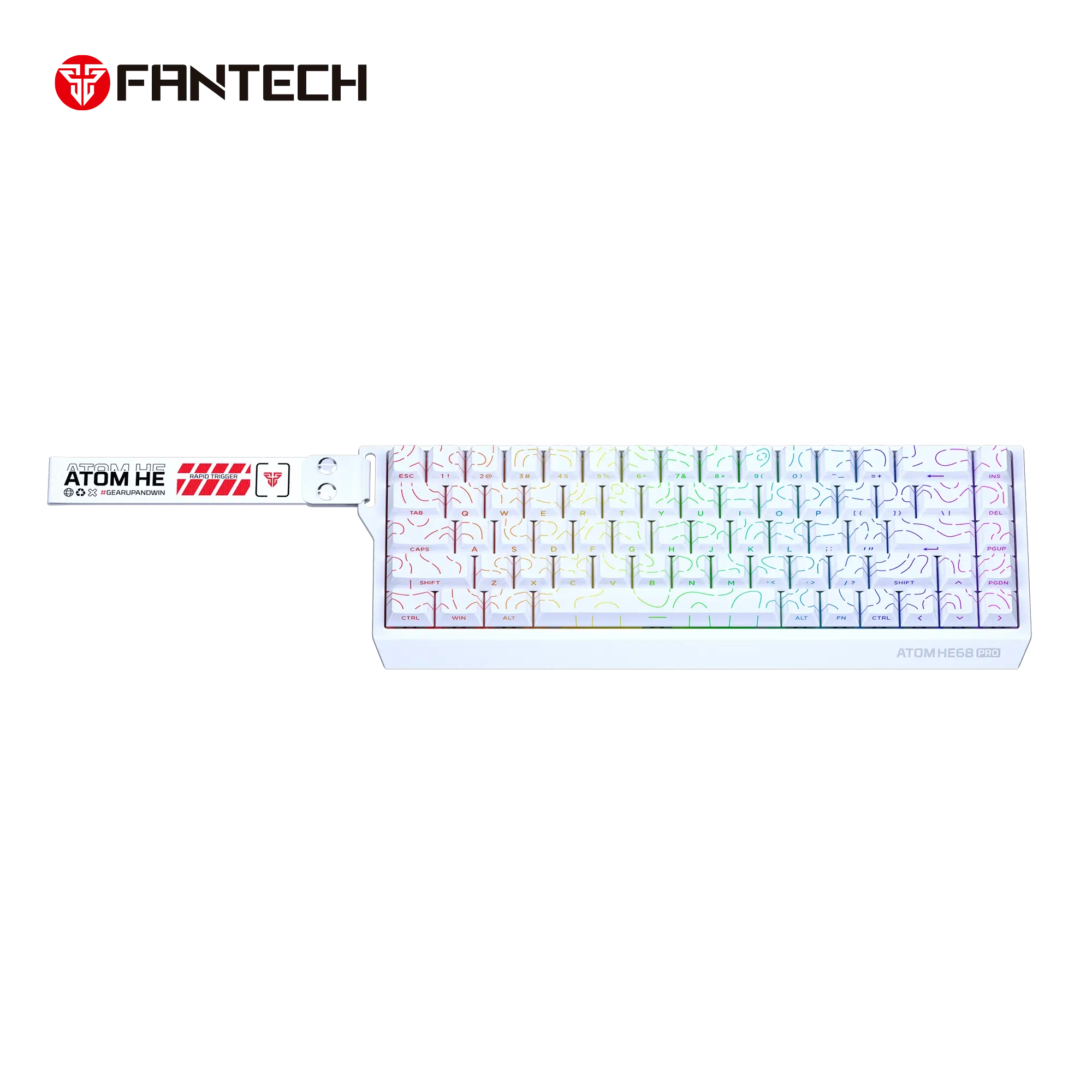 FANTECH ATOM HE MK922 TOPO MAGNATIC EMERALD WIRELESS GAMING KEYBOARD - Image 3