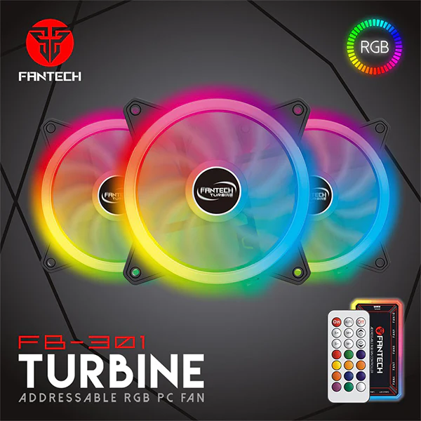 FANTECH FB-301 TURBINE RGB ADDRESSABLE PC FAN - Image 2