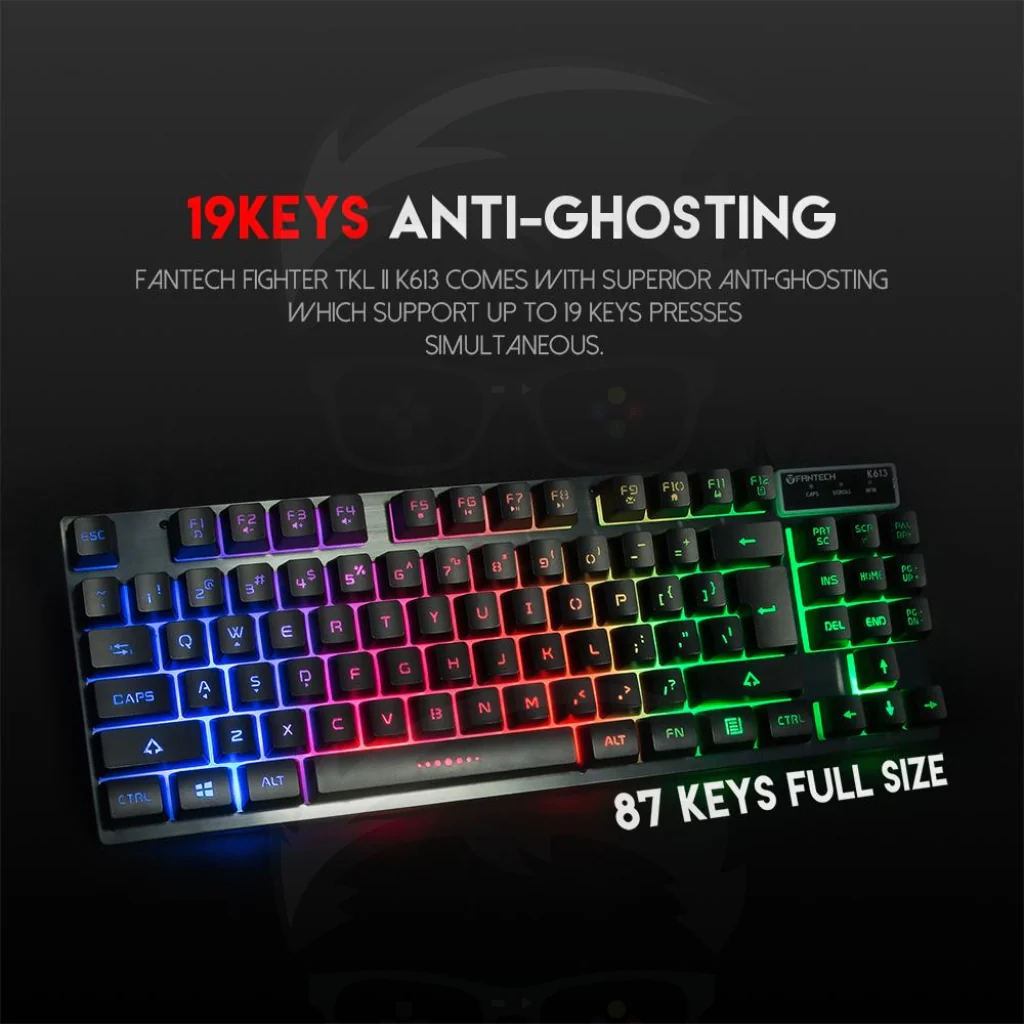 FANTECH K613 Fighter TKL II Tournament Edition Gaming Keyboard - Image 7