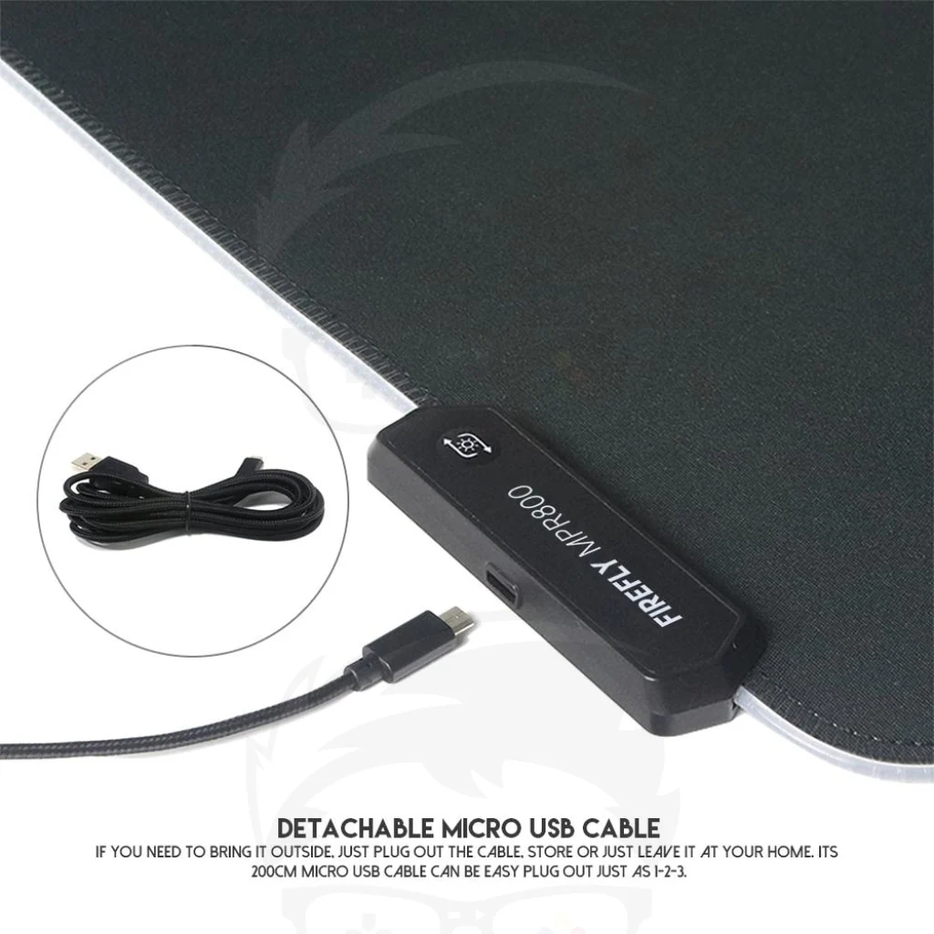 FANTECH FIREFLY MPR800s SOFT CLOTH RGB MOUSEPAD - Image 3
