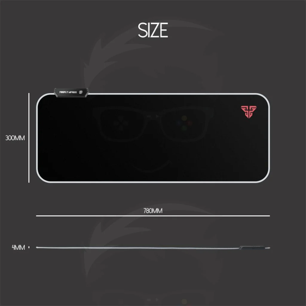 FANTECH FIREFLY MPR800s SOFT CLOTH RGB MOUSEPAD - Image 4