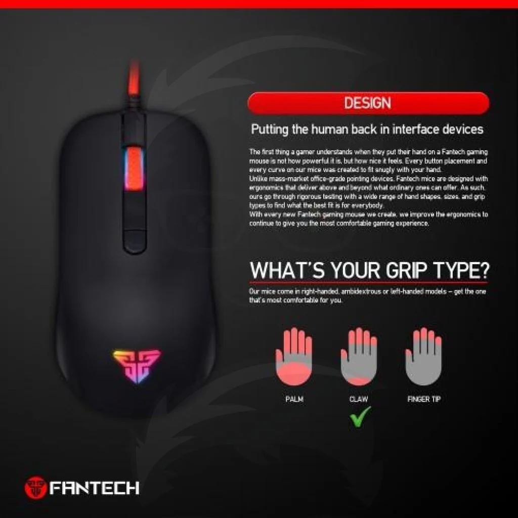 FANTECH G10 RHASTA PRO GAMING MOUSE - Image 5
