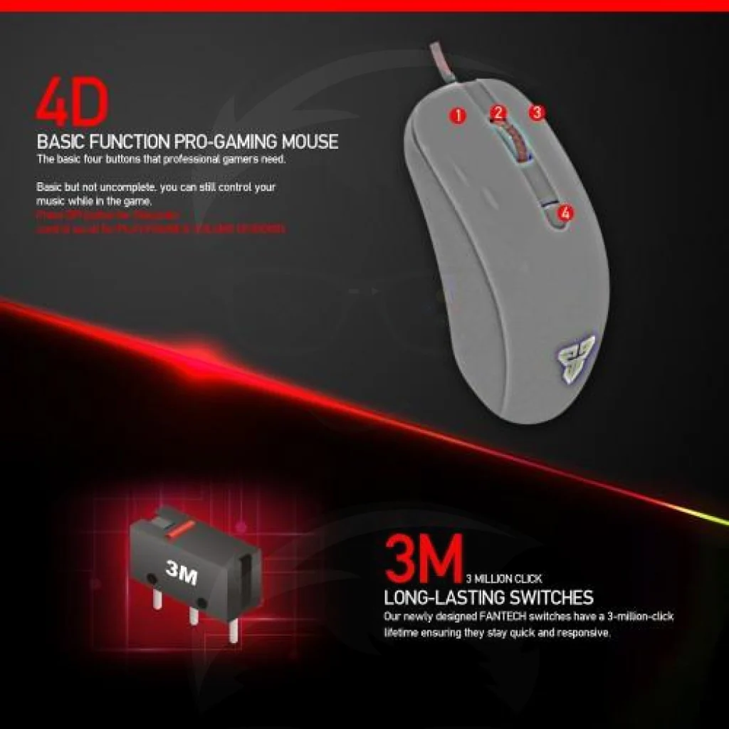 FANTECH G10 RHASTA PRO GAMING MOUSE - Image 6