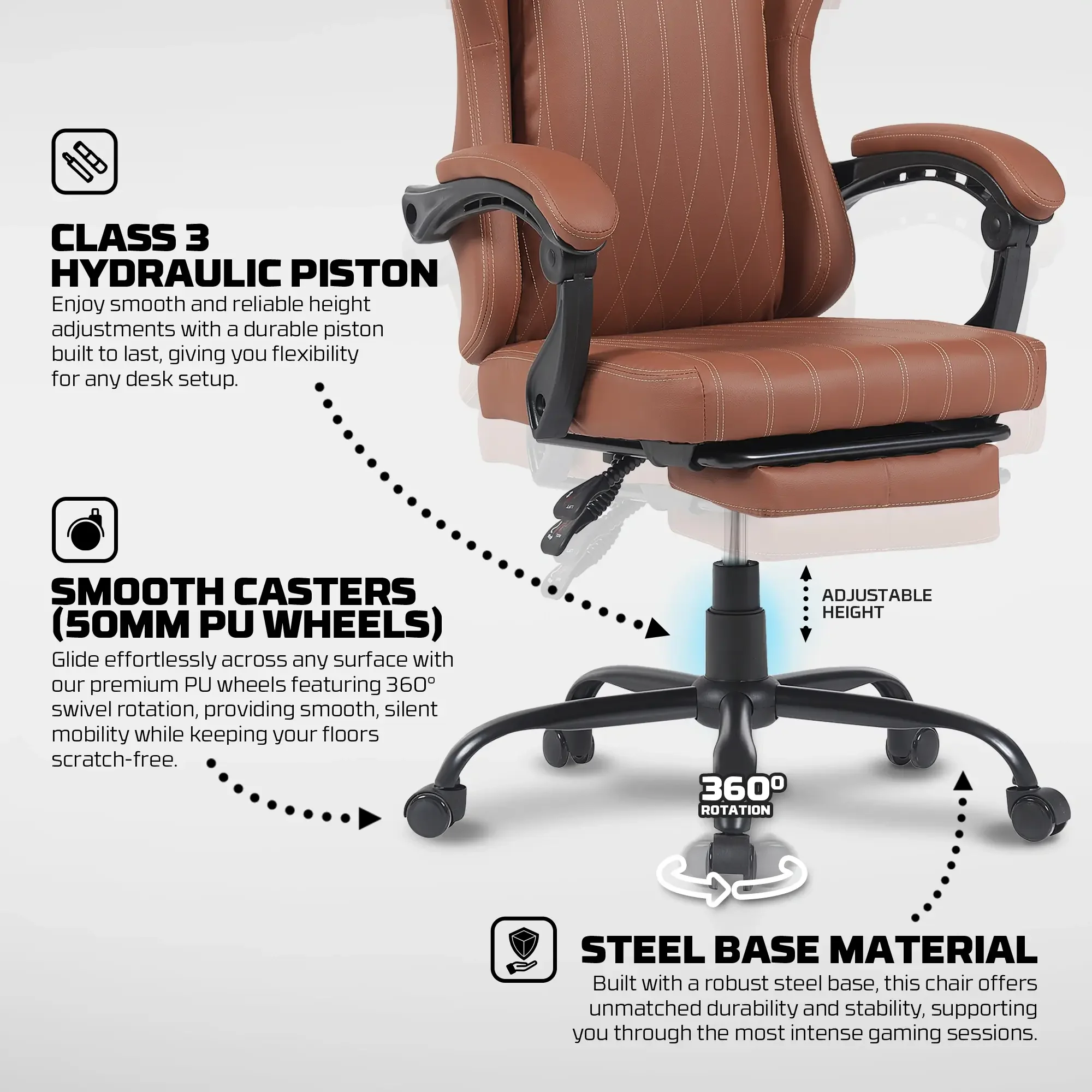 FANTECH GC193 GAMING CHAIR - Image 6