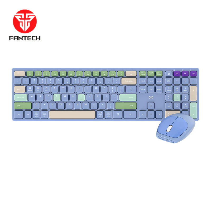 Fantech GO Pop WK895 Wireless Combo Kit Keyboard & Mouse - Black - Image 4