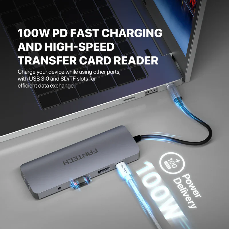 FANTECH HC101 NERALINK USB-C HUB 10 IN 1 - Image 3