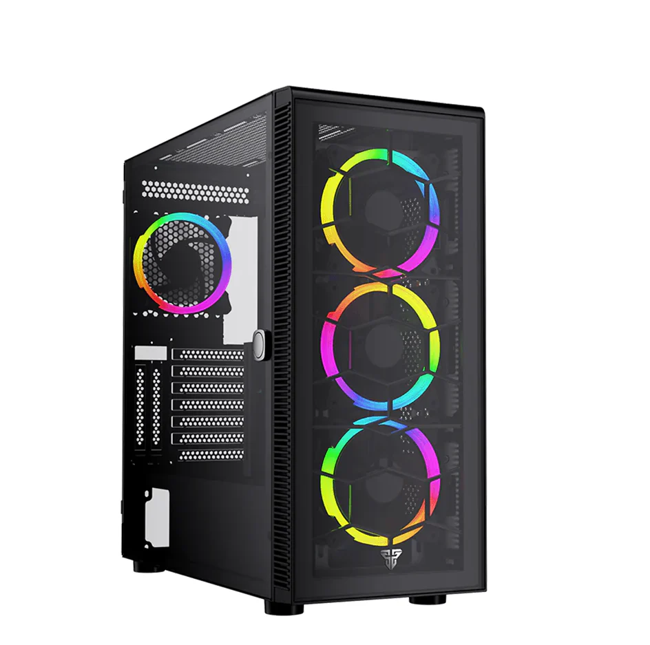 FANTECH HEXA XL CG82 RGB FAN FULL TOWER CASE BLACK