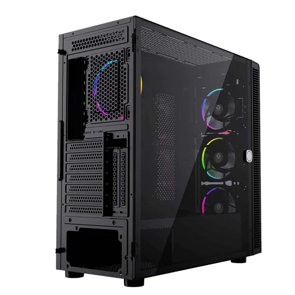 FANTECH HEXA XL CG82 RGB FAN FULL TOWER CASE BLACK - Image 2