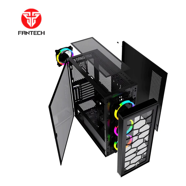 FANTECH HEXA XL CG82 RGB FAN FULL TOWER CASE BLACK - Image 3