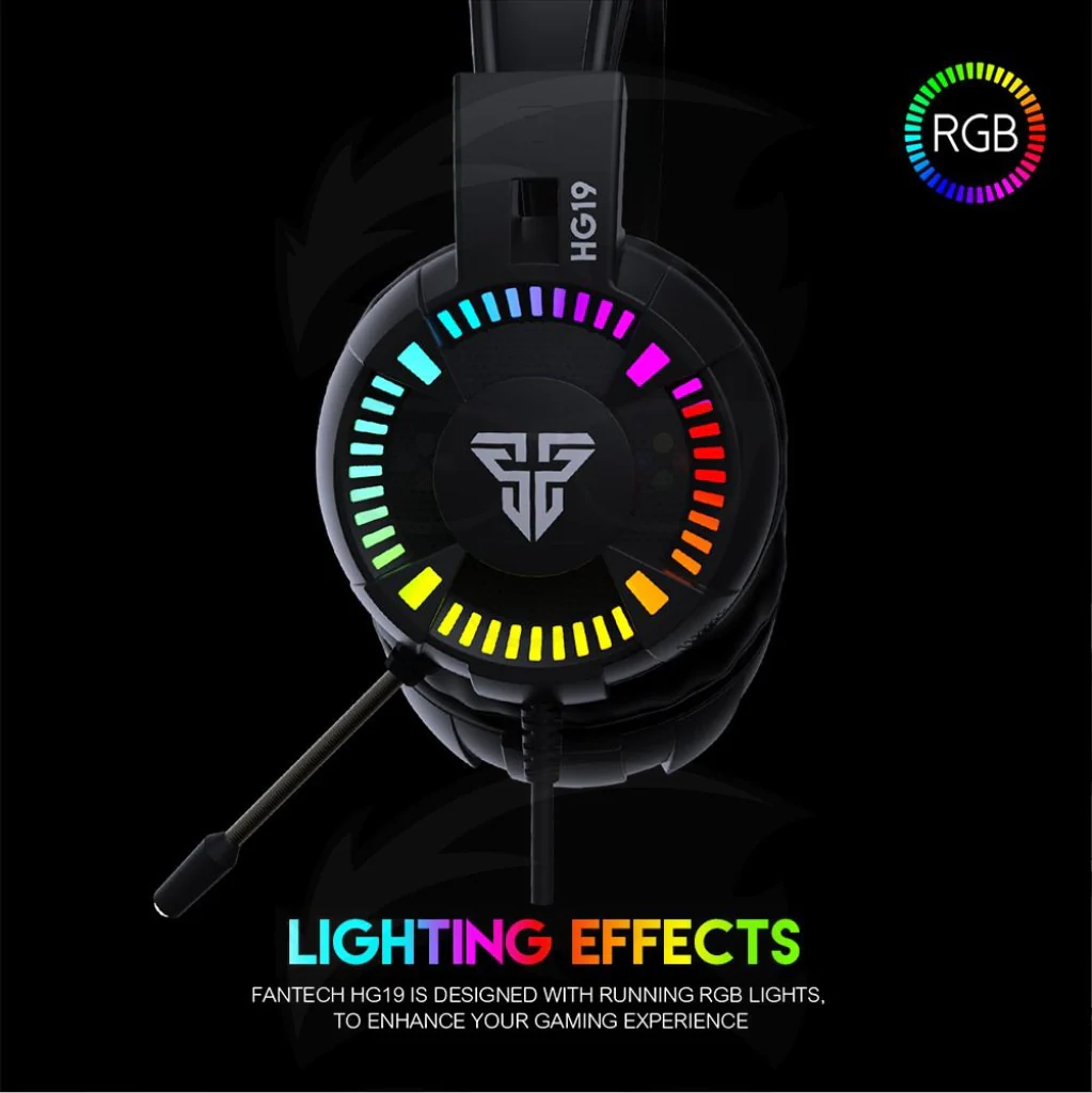FANTECH HG19 Irish RGB Gaming Headset - Image 4