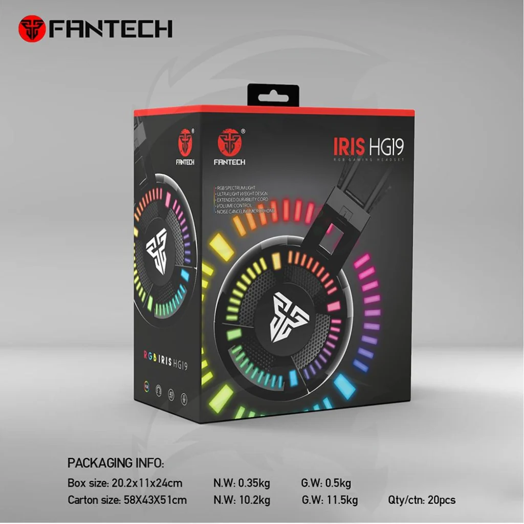 FANTECH HG19 Irish RGB Gaming Headset - Image 9