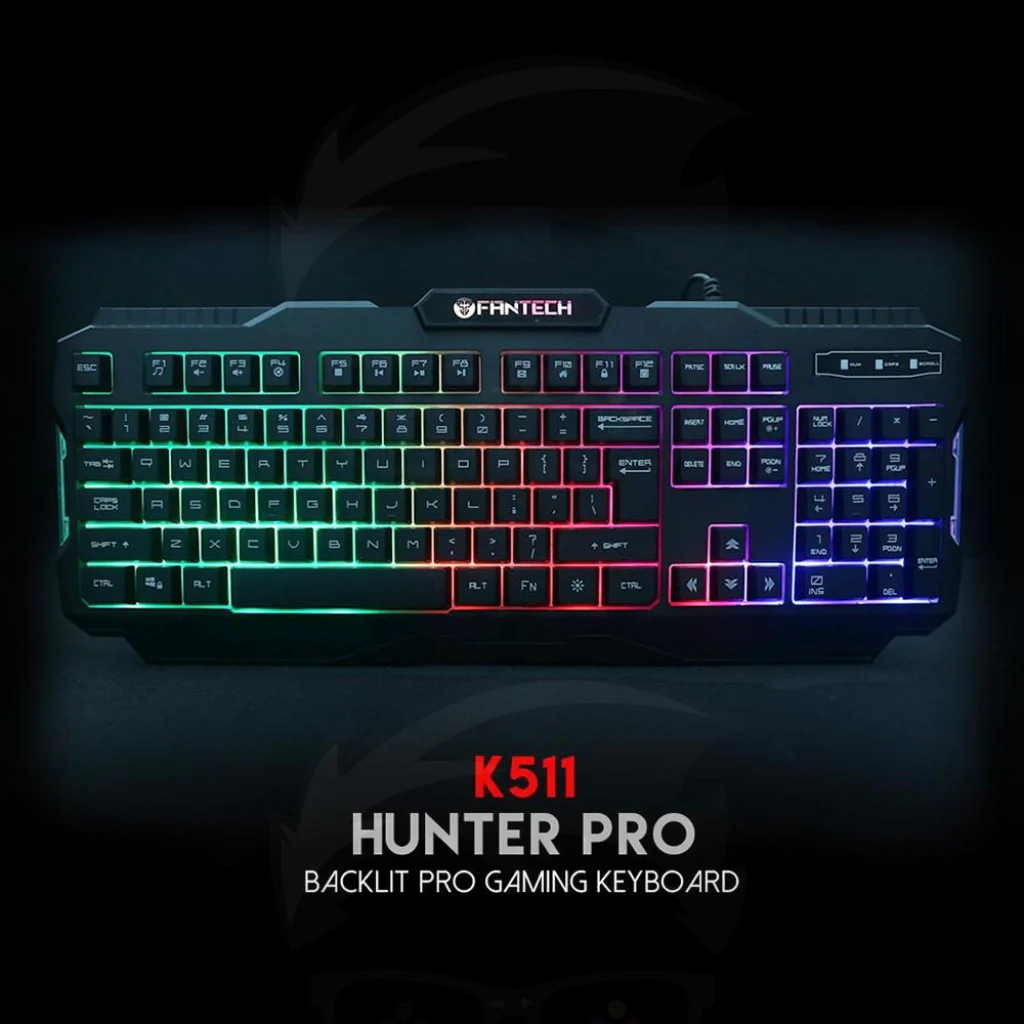 FANTECH K511 Hunter Pro Backlit Pro Gaming Keyboard