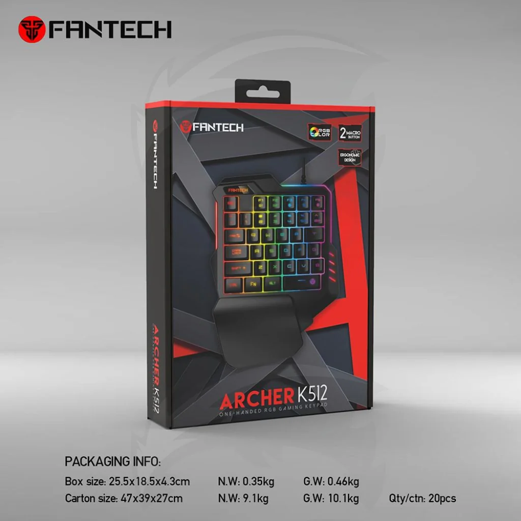 FANTECH K512 Archer One-Handed RGB Gaming keyboard - Image 10