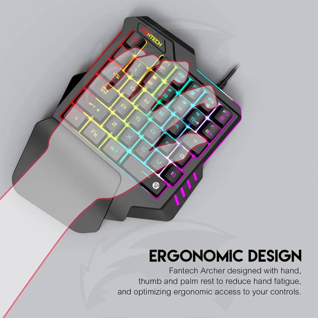 FANTECH K512 Archer One-Handed RGB Gaming keyboard - Image 2