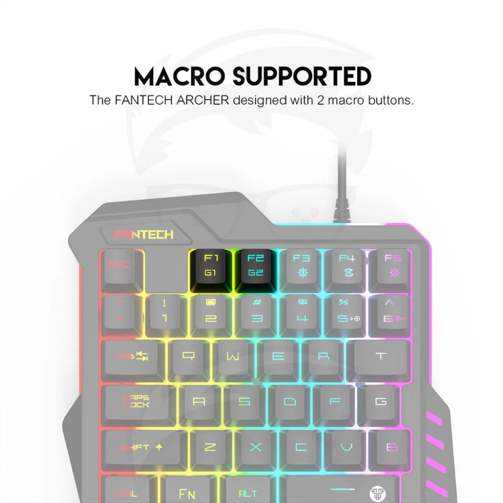 FANTECH K512 Archer One-Handed RGB Gaming keyboard - Image 3
