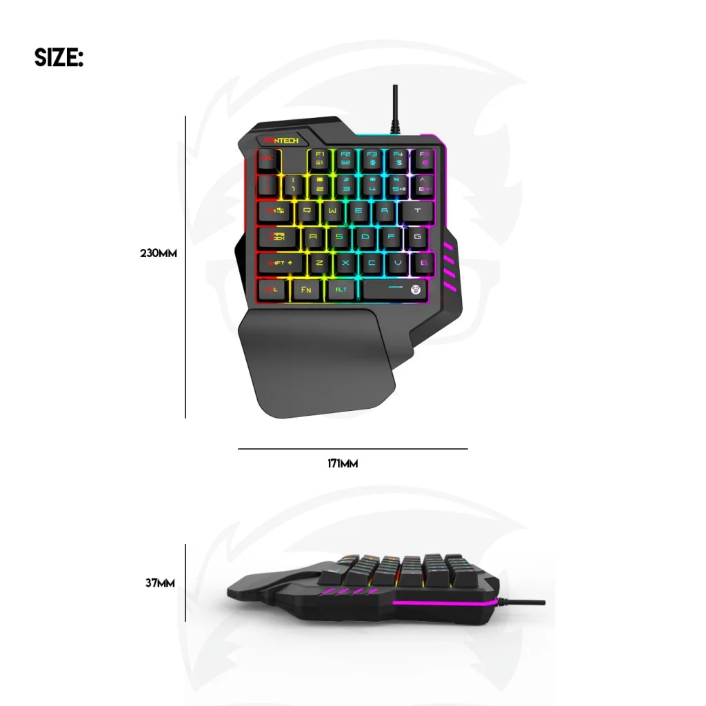 FANTECH K512 Archer One-Handed RGB Gaming keyboard - Image 7