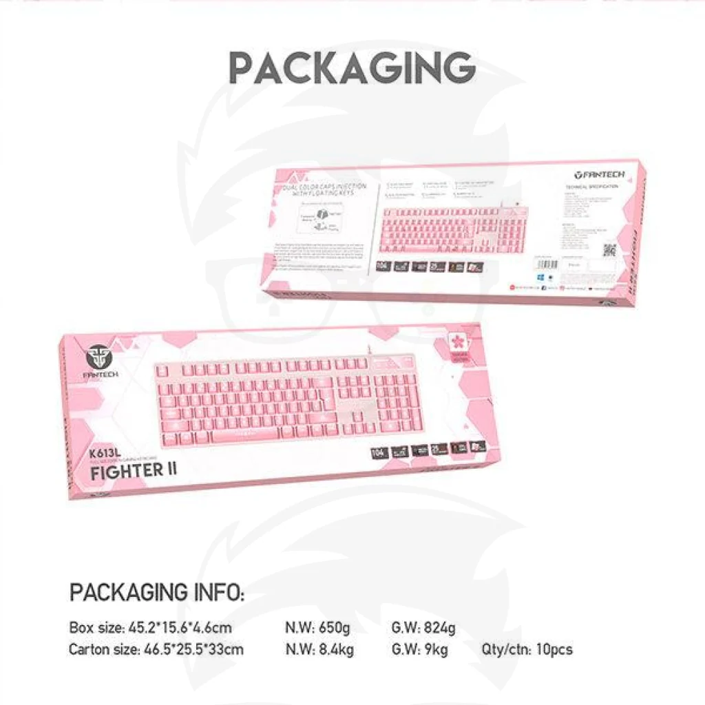 FANTECH K613L FIGHTER II SAKURA PINK - Image 2