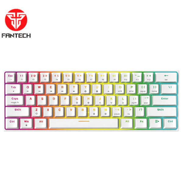 FANTECH MAXFIT61 MK857 SPACE WHITE MECHANICAL KEYBOARD - Image 2
