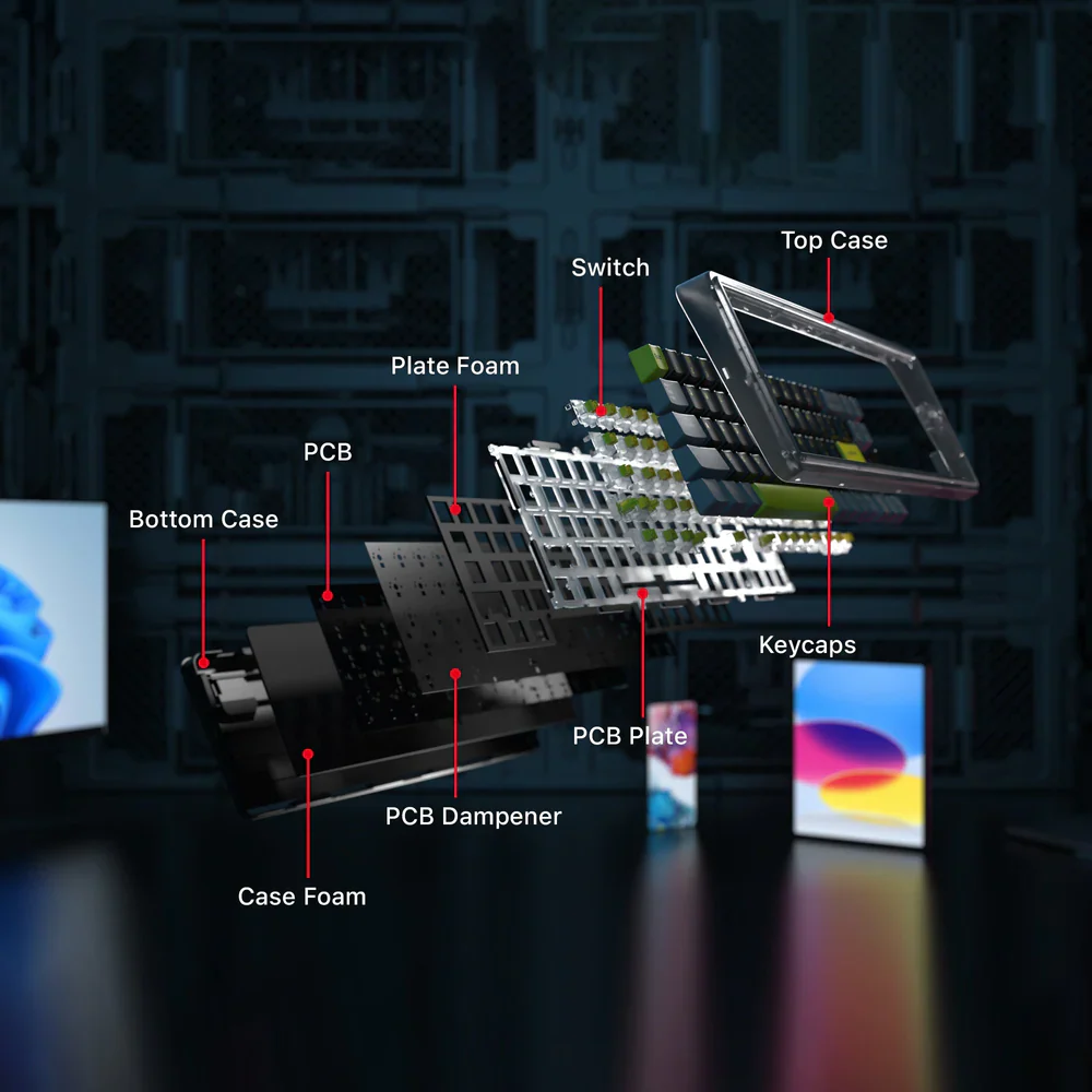 Fantech Maxfit70 GRAND COBALT Vibe Edition Mechanical Gaming Keyboard - Image 2