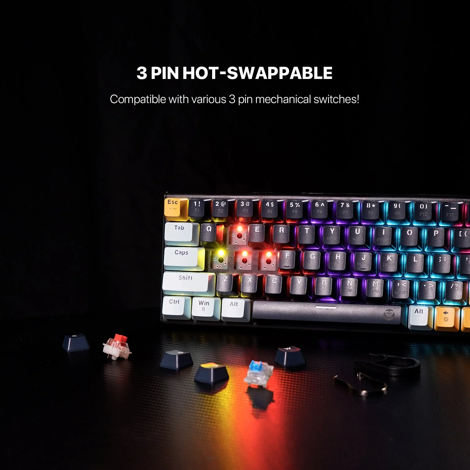 Fantech MK874 SKB ATOM 63 Mechanical Gaming Keyboard - Image 2