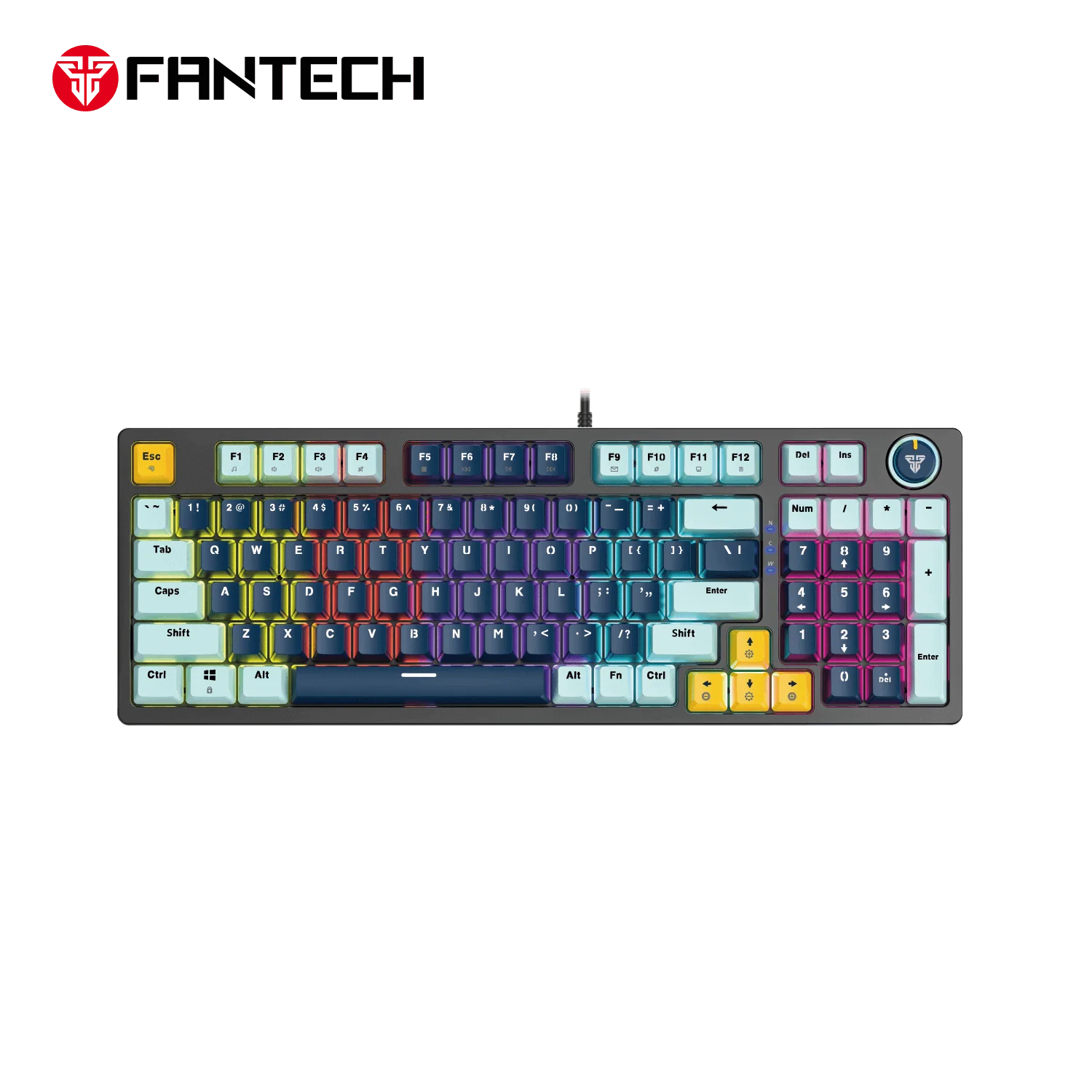 Fantech MK890 V2 ATOM96 96% Navy Blue Switch Blue RGB Gaming Keyboard Mechanical Wired