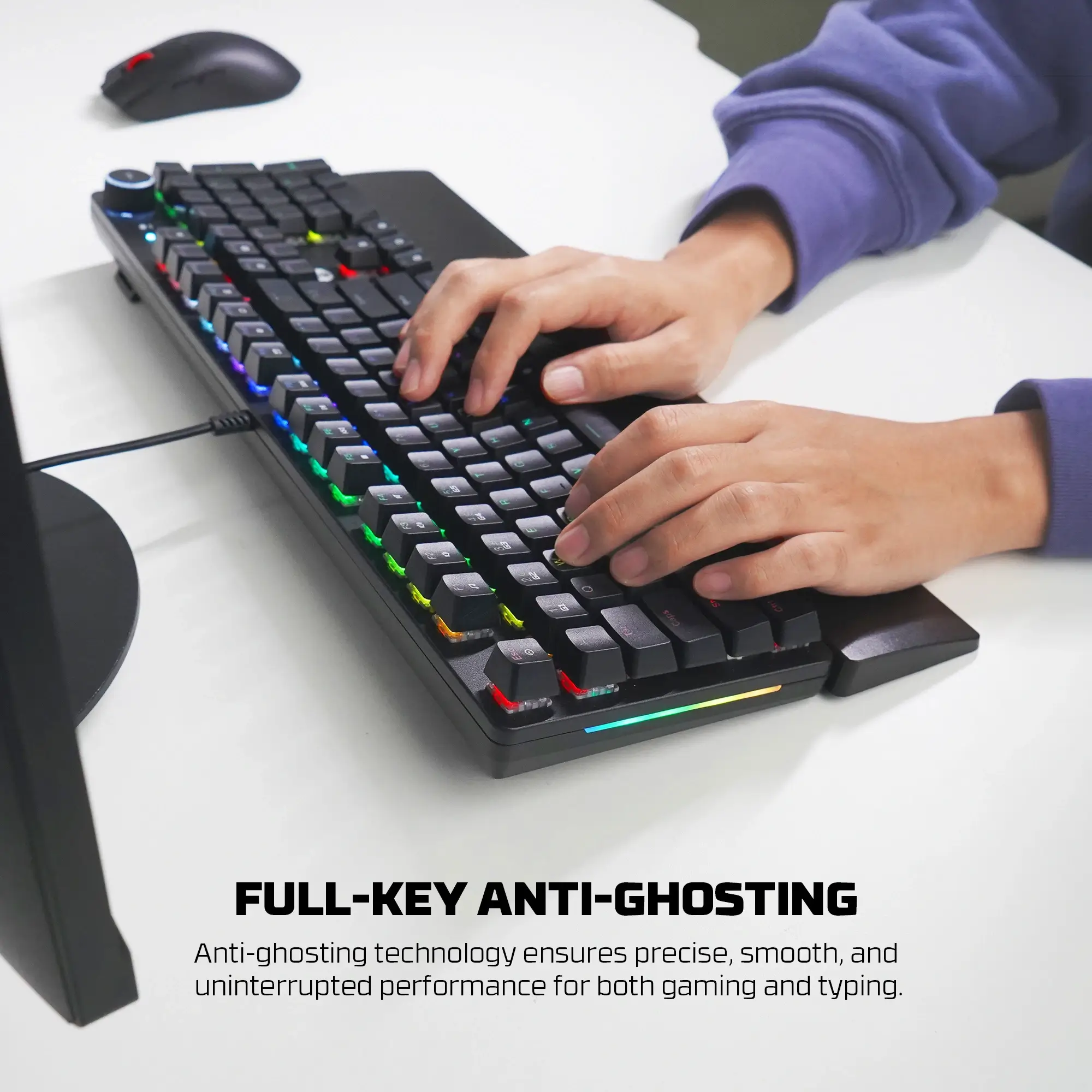 FANTECH MK894 MAX POWER II MECHANICAL GAMING KEYBOARD YALLOW SWITCH - Image 4