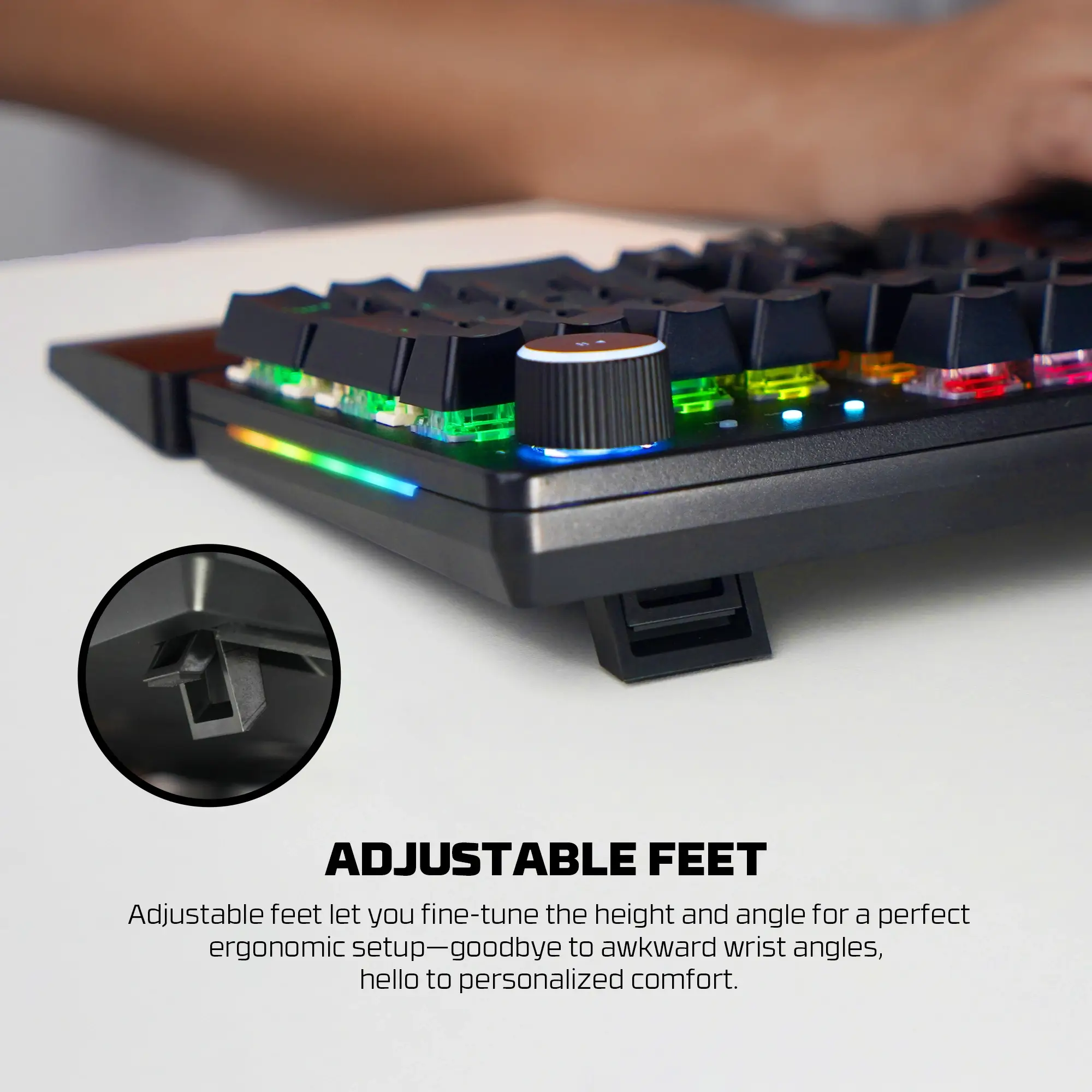 FANTECH MK894 MAX POWER II MECHANICAL GAMING KEYBOARD YALLOW SWITCH - Image 6