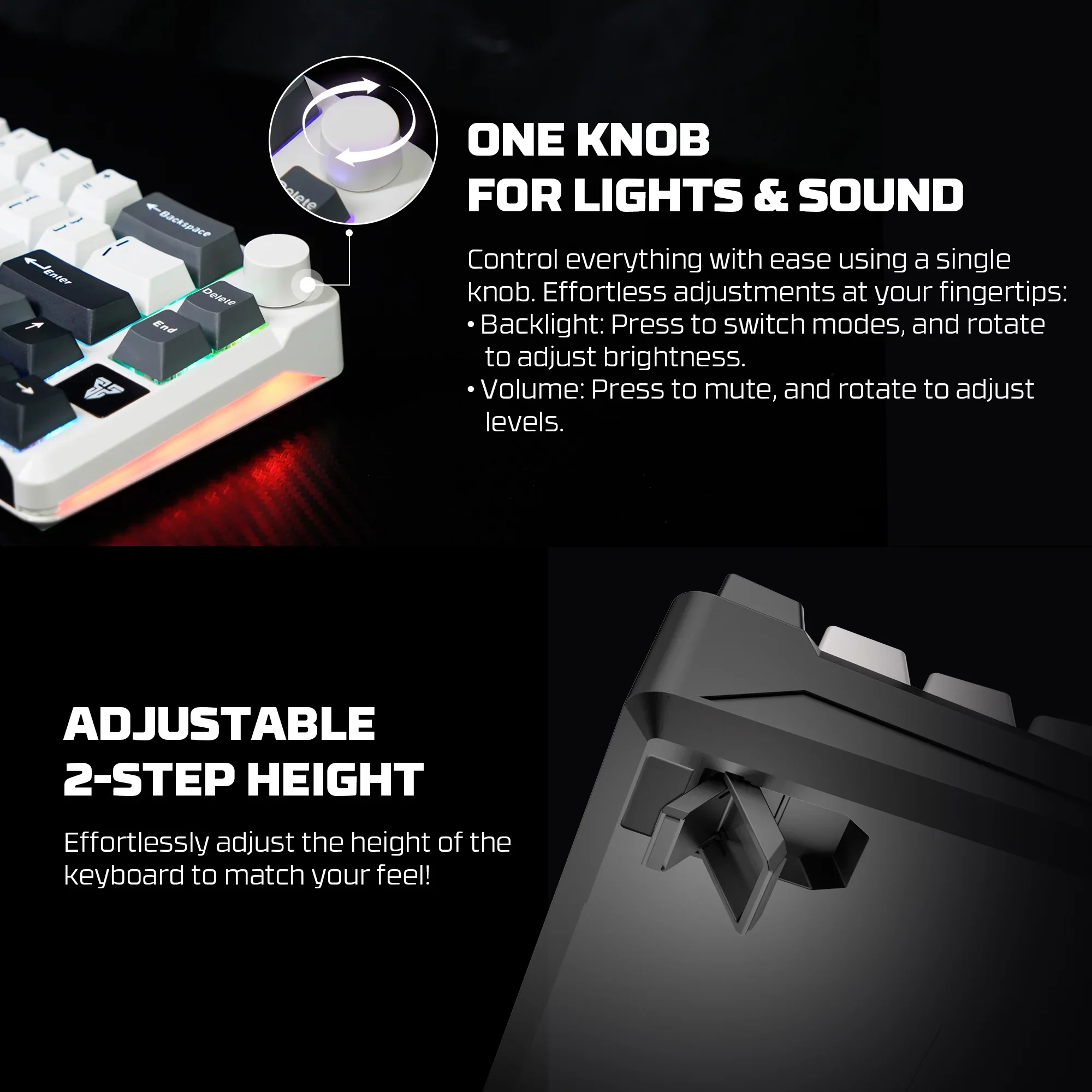 Fantech MK919 ATOM PRO66 Mechanical Keyboard Black - Image 4