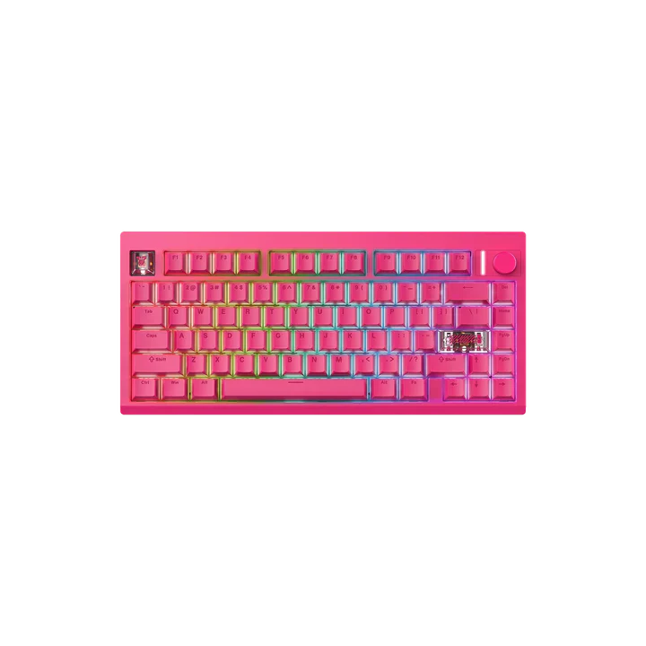 FANTECH MK921 MAXFIX QMK WILRESS MECHANICAL KEYBOARD PINK
