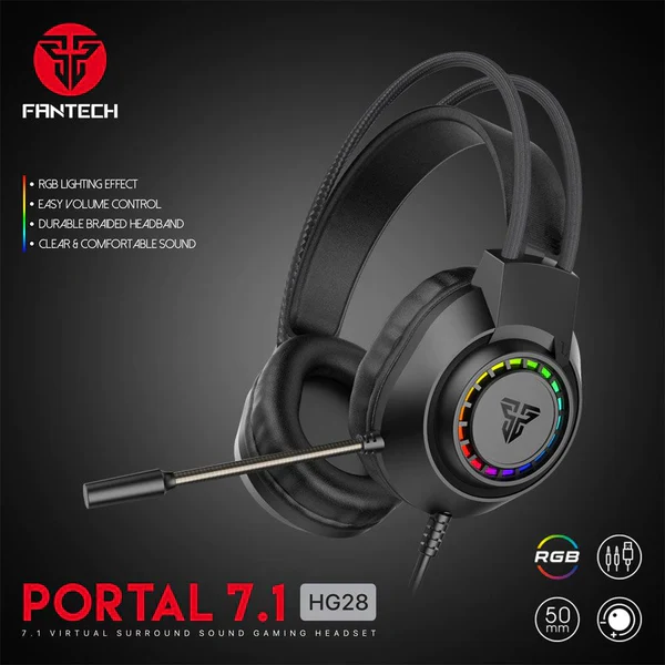 Fantech Portal HG28 7.1 Virtual Surround USB Gaming Headset - Image 2