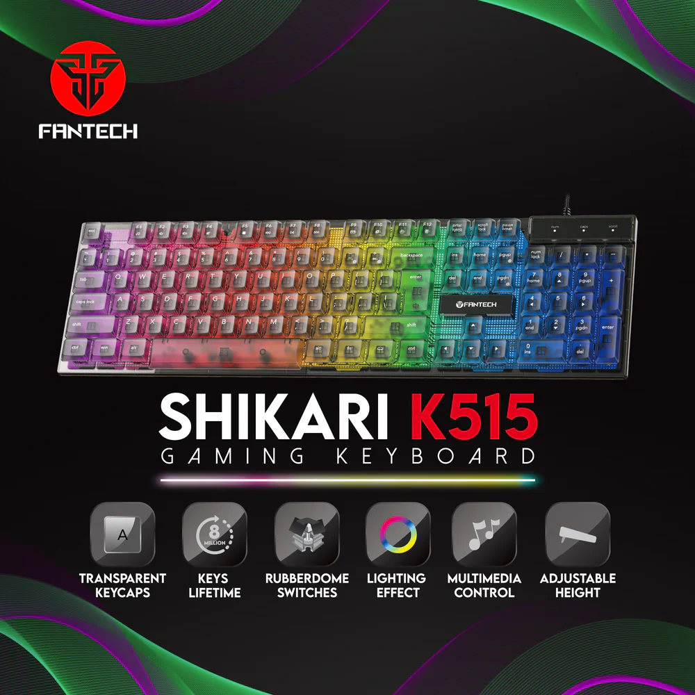 Fantech Shikari K515 RGB Membrane Gaming Keyboard - Image 6
