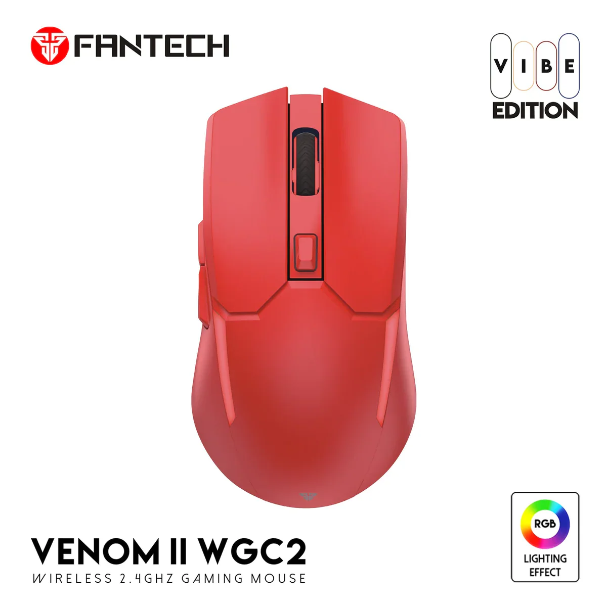 Fantech Venom II WGC2 Wireless 2.4Hz Gaming Mouse VIBE Edition - Image 5