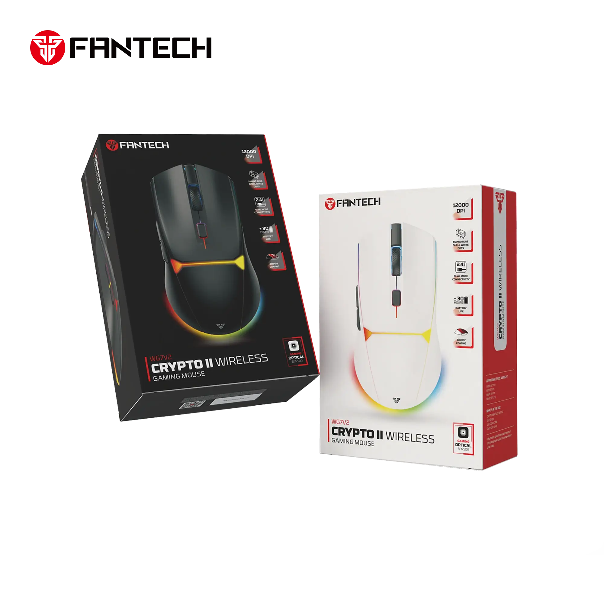 FANTECH WG7V2 CRYPTO II WIRELESS GAMING MOUSE - Image 3