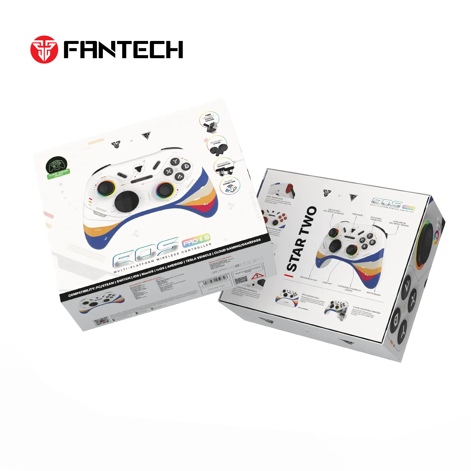 FANTECH WGP15V2S EOS PRO II S WIRELESS CONTROLLER Star Two White - Image 2