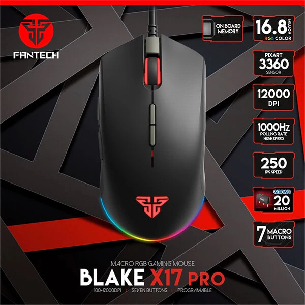 FANTECH X17 BLAKE PRO GAMING MOUSE - Image 2