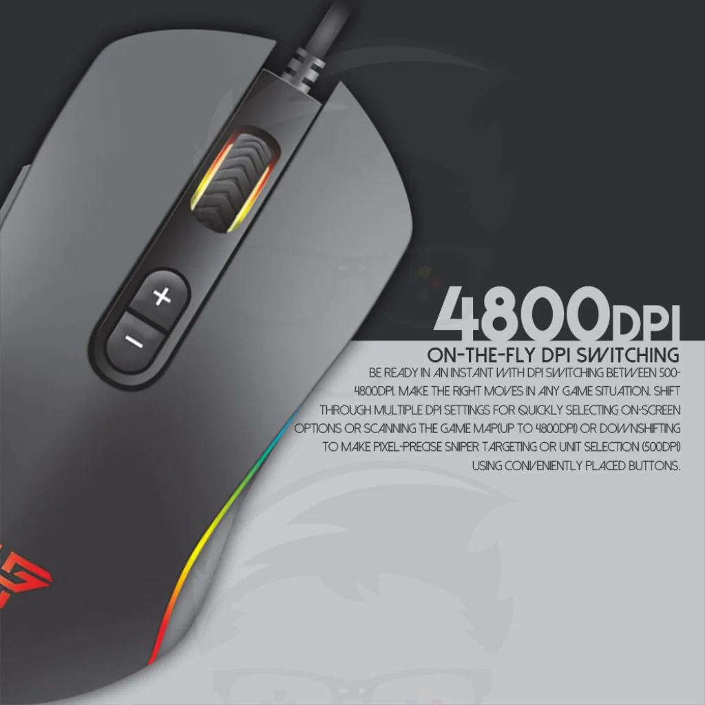 FANTECH X9 Thor Macro RGB Gaming Mouse - Image 6