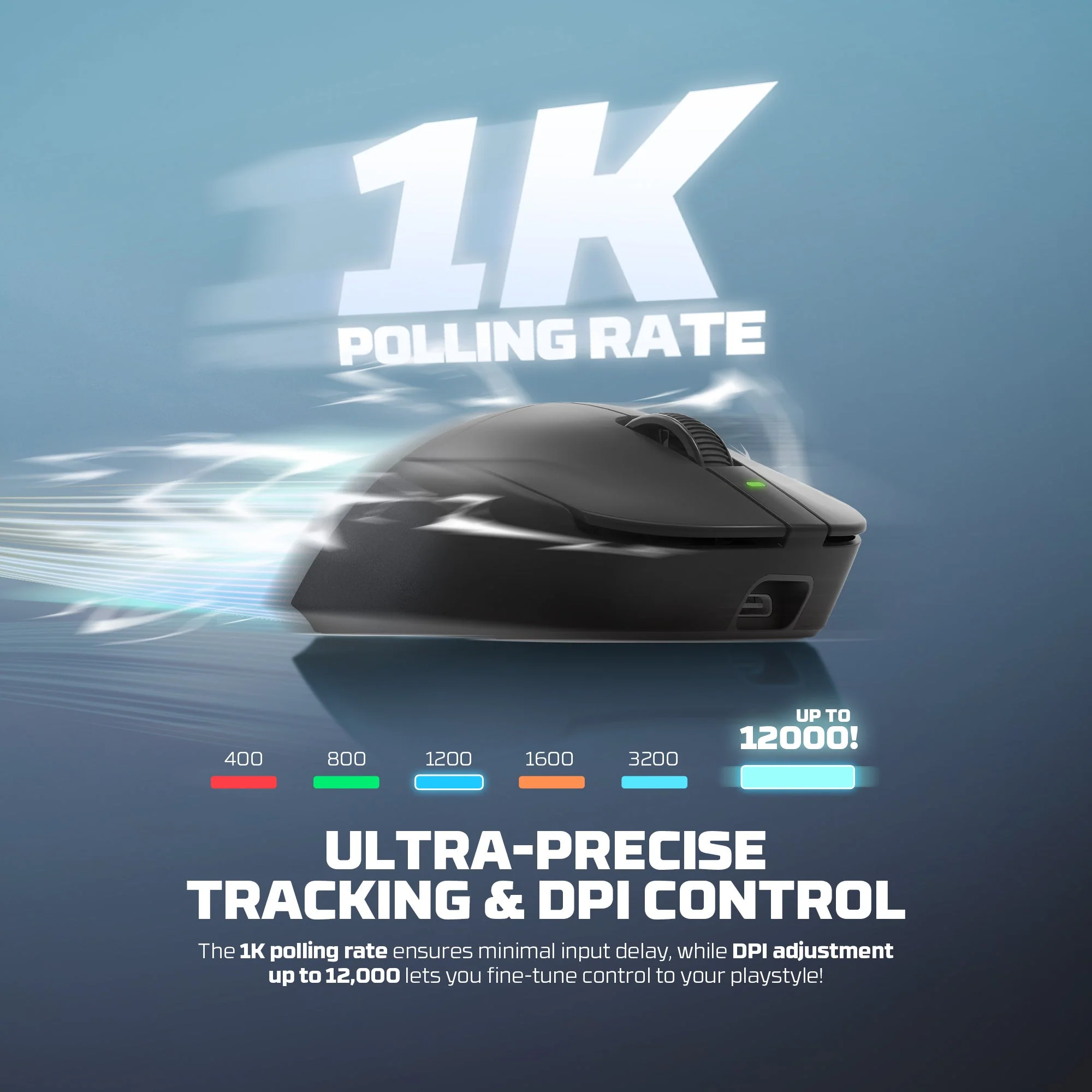 FANTECH YARIE WG14E BLACK WIRELESS GAMING MOUSE - Image 4
